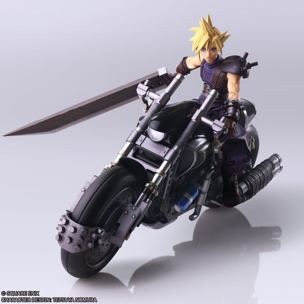 Cloud &fenrir & Strife KujiTowel ,本キホルダー Cloud Strife Fenrir Motorcycle Play Arts Final Fantasy VII
