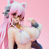 Super Sonico White Cat Ver. Complete Figure (Re-Run)