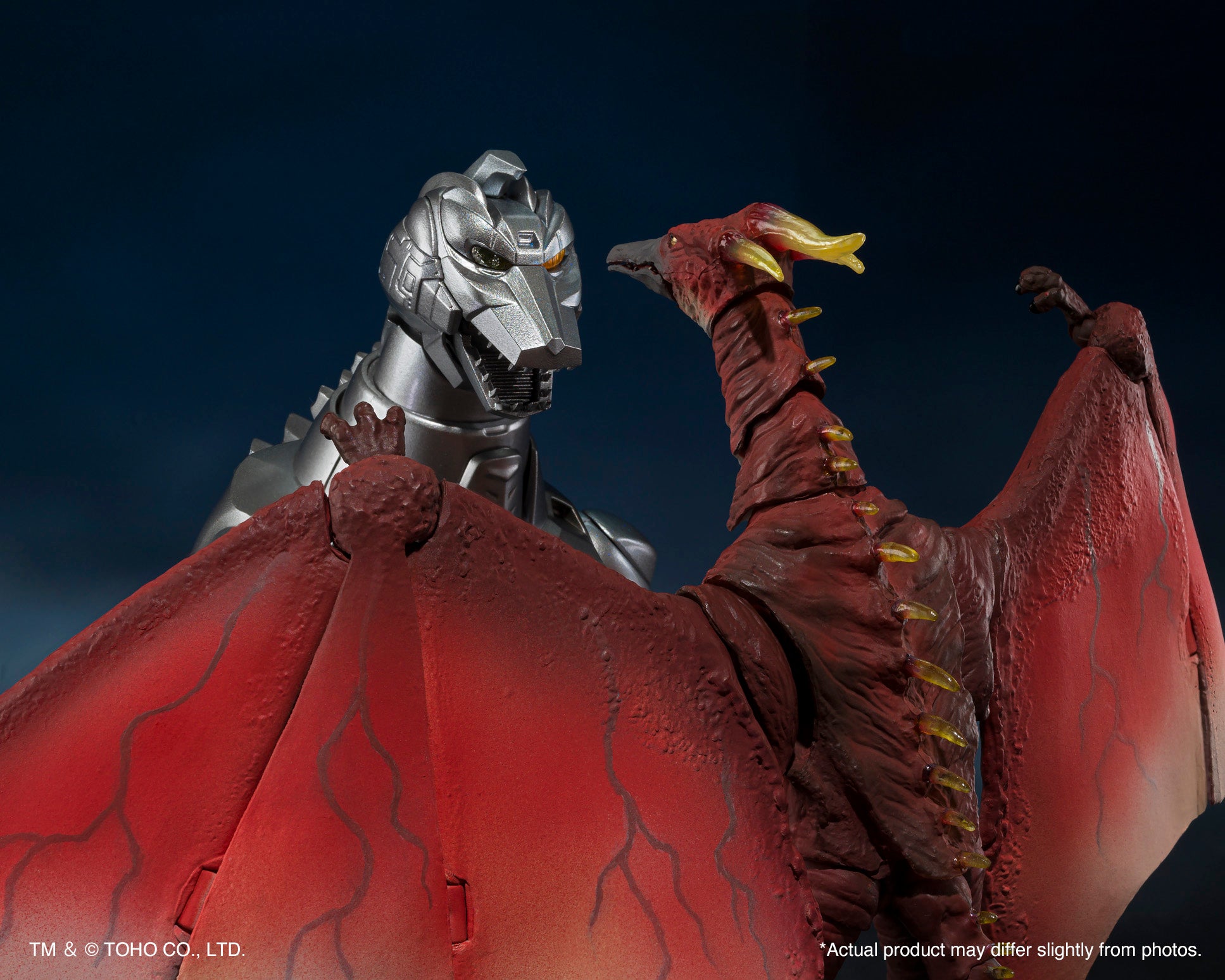 Garuda Fire Bandai Tamashii Nations S.H.MonsterArts Mechagodzilla & Garuda & Fire ...