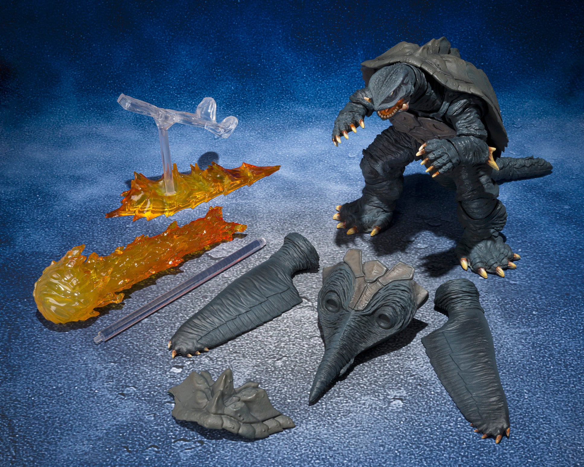 送料無料 Bandai Tamashii Nations S.H.MonsterArts Gamera (1996) Sendai ウォーゲーム