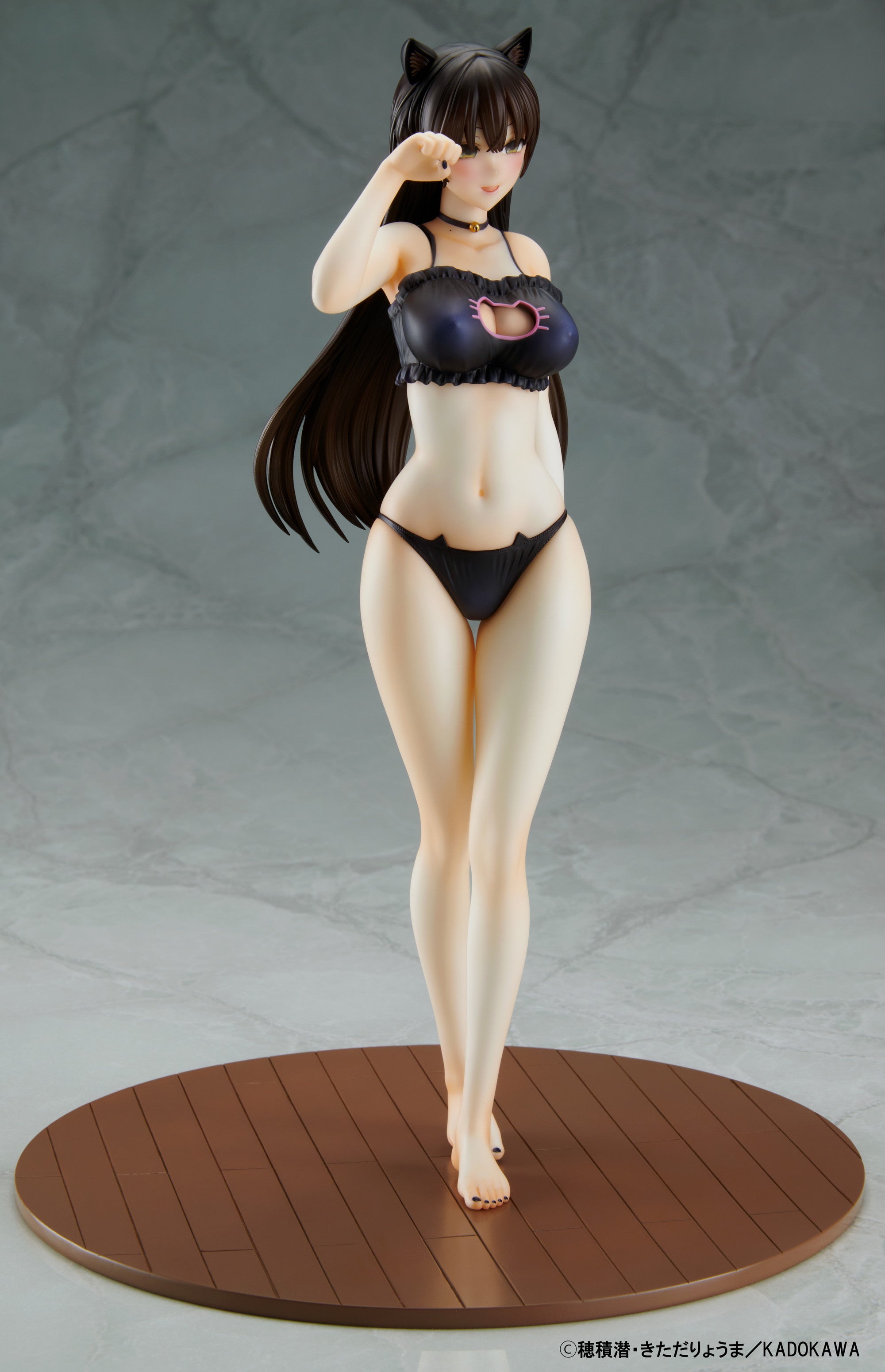 KAITENDOH Konata Competitive swimsuit & Cat Lingerie Costume Set 1/6 Scale  Figur, Mishiranu joshikosei ni kankinsareta mangaka no hanashi