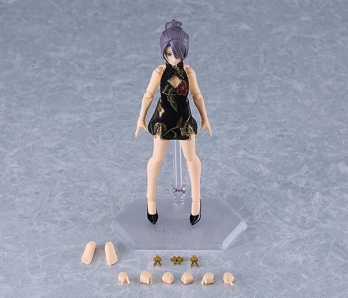 Figma Dress Max Factory figma Female Body (Mika) with Mini Skirt Chinese Dress ...