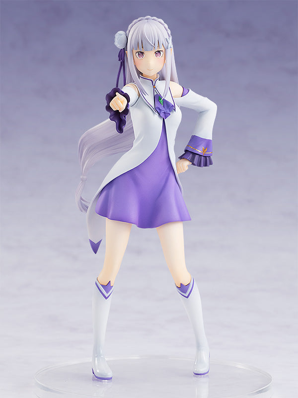 emilia purple dress Re Zero Emilia Cosplay Costume Full Dress Girl Women Anime Outfit Halloween Cos