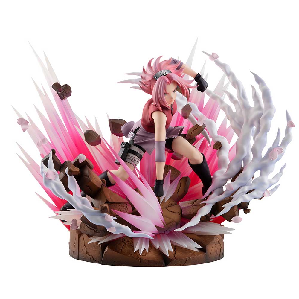 インポート・海外人気ブランド Ver Sakura Haruno DX GALS NARUTO MegaHouse 3 Figure Complete プレーヤー