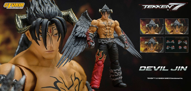 Storm Collectibles - Tekken 7 - Devil Jin, 1/12 Action Figure Storm Collectibles - Tekken 7 - Devil Jin, 1/12 Action Figure