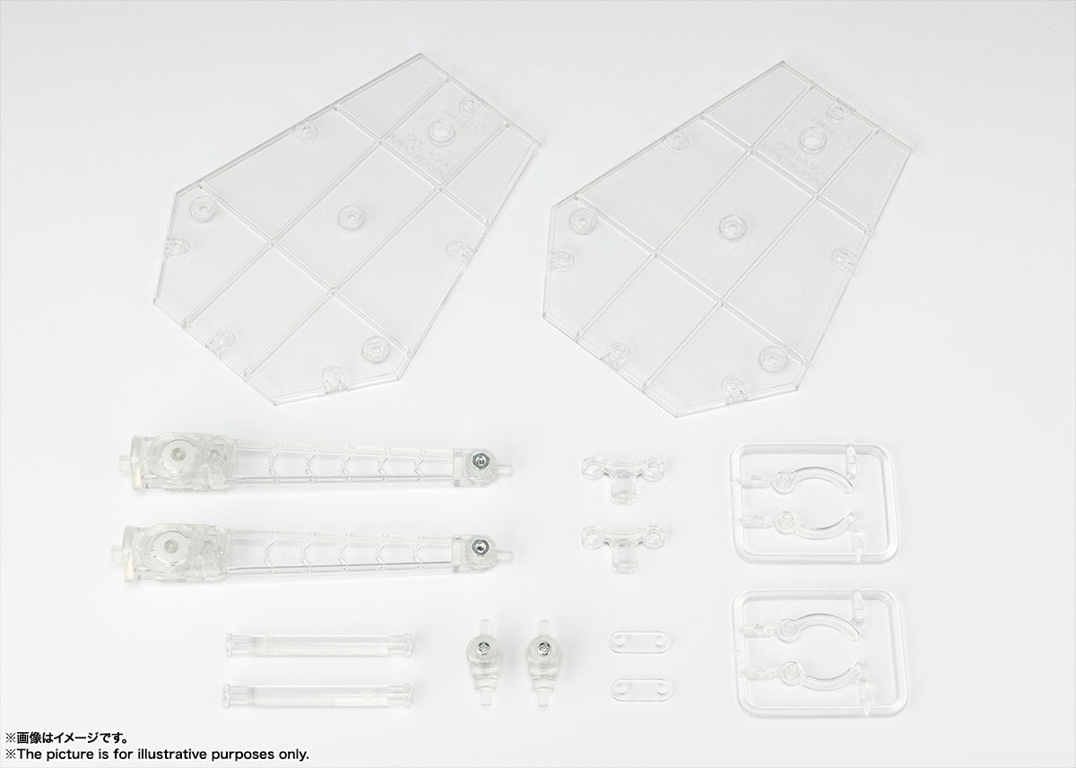 Tamashii Nations - Stage Act. 4 for Humanoid Stand Support (Clear) (2 Stands)  - Bandai Spirits Official S.H.Figuarts Stand 