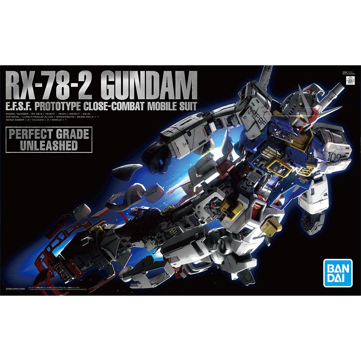 Bandai PG Unleashed 1/60 RX-78-2 Gundam | Mobile Suit Gundam