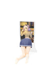 Cell Phone Girl Mobile Stand: Blue-White Pantie